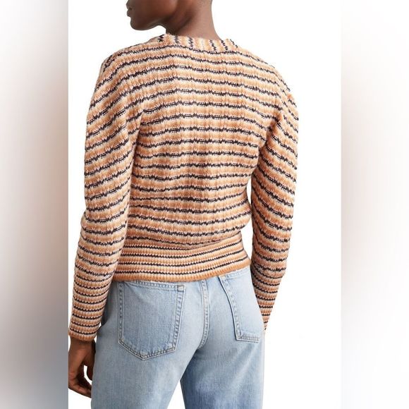 A.L.C. Rebekah striped ribbed wool-blend cardigan - Picture 10 of 16